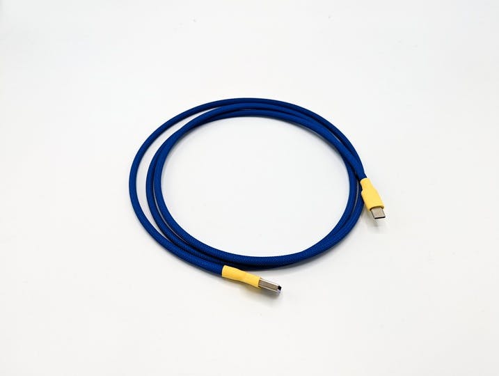 Blue/Yellow USB C Cable